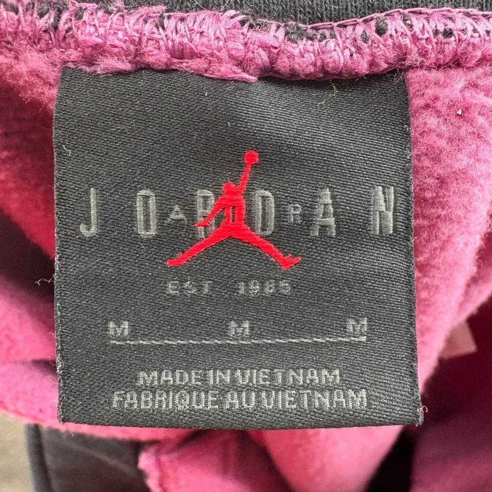 Jordan Jumpman Sweatpants Mens M Purple Fleece Joggers Nike Basketball Pant